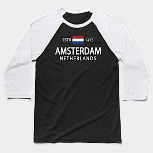 The Netherlands Amsterdam Baseball T-Shirt